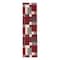 World Rug Gallery Contemporary Modern Geometric Boxes Design Non-Slip Runner Rug 2' x 7' Red 506RED2X7 - alternate 2